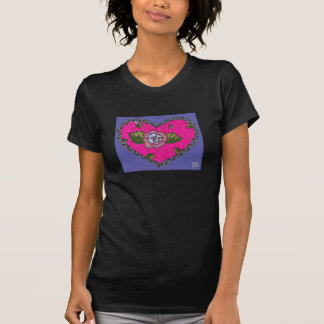 ばら色のハート Tシャツ