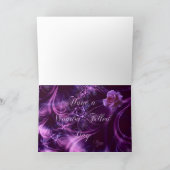 ばら色のバースデー・カードを夢を見ること カード (内部)