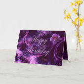 ばら色のバースデー・カードを夢を見ること カード (黄色い花)