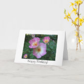 ばら色のバースデー・カード カード (黄色い花)