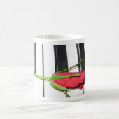 ばら色のピアノマグ コーヒーマグカップ (中央)