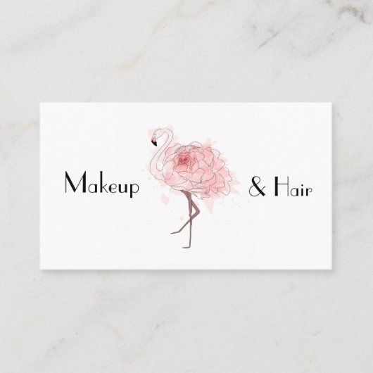 ばら色のフラミンゴ 名刺 (正面)