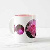 ばら色のベロアのマグ ツートーンマグカップ (正面左)