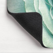 ばら色のマウスパッドの海緑の螺線形 マウスパッド (コーナー)