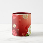 ばら色のマグ ツートーンマグカップ (中央)