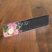 ばら色の優雅 デスクネームプレート (側面)