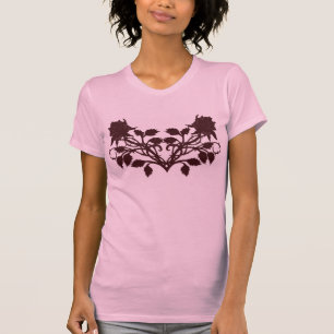 ばら色の入れ墨のTシャツ Tシャツ
