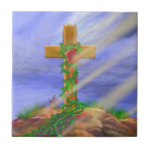 ばら色の十字 タイル (正面)