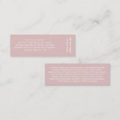 ばら色の原料カード スキニー名刺 (正面/裏面)
