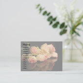 ばら色の反射 名刺 (スタンド正面)