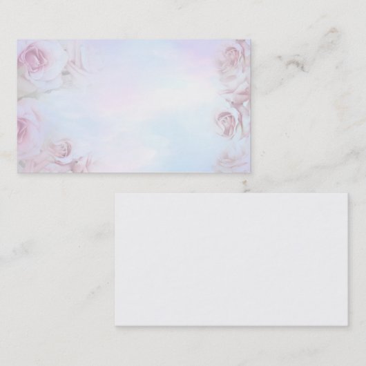 ばら色の天使ライトは名刺できました 名刺 (正面/裏面)