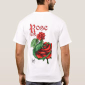 ばら色の妖精のドラゴン Tシャツ (裏面)