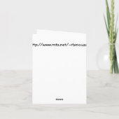 ばら色の子猫の妖精のnotecard カード (裏面)