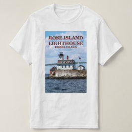 ばら色の島の灯台、ロードアイランドのTシャツ Tシャツ
