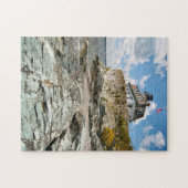 ばら色の島の灯台、ロードアイランド ジグソーパズル (横)