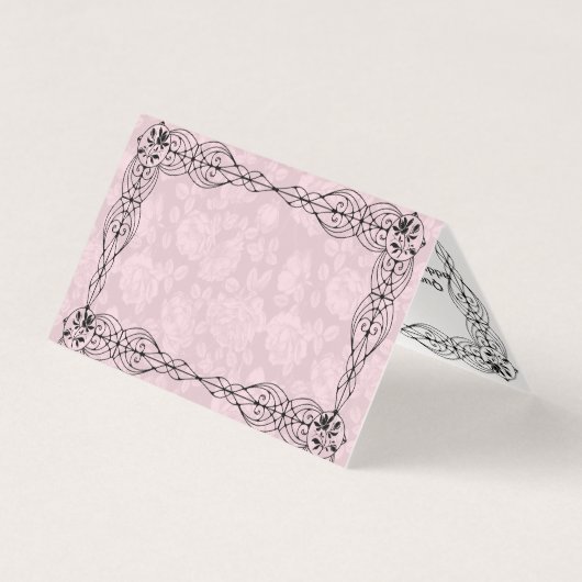 ばら色の影の妖精 名刺 (裏面)