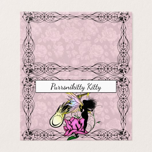 ばら色の影の妖精 名刺 (外部フラット)