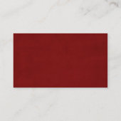 ばら色の水彩画の名刺 名刺 (裏面)