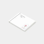 ばら色の水彩画の芸術 ポストイット (アングル)