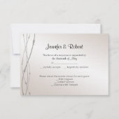 ばら色の真珠第30記念日の応答カード 出欠カード (正面)