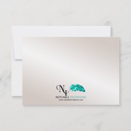 ばら色の真珠第30記念日の応答カード 出欠カード (裏面)