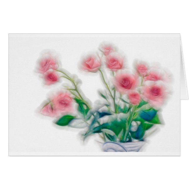 ばら色の花束のスケッチ (正面横)