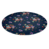 ばら色の花束の花柄パターン カッティングボード (角)