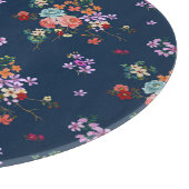 ばら色の花束の花柄パターン カッティングボード (角)