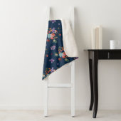 ばら色の花束の花柄パターン シェルパブランケット (インサイチュ)