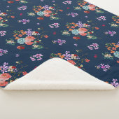 ばら色の花束の花柄パターン シェルパブランケット (3/4)