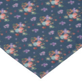 ばら色の花束の花柄パターン テーブルクロス (アングル)