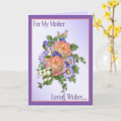 ばら色の花束 カード (黄色い花)