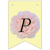 ばら色の花/ピンク及び黄色/第30誕生日 バンティングフラッグ (第3の旗)