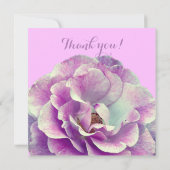 ばら色の花、私のflowergirlです サンキューカード (裏面)