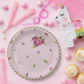 ばら色の芽の中国のプリンセスのパーティーの紙皿 ペーパープレート (パーティー)