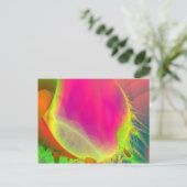 ばら色の郵便はがき ポストカード (スタンド正面)