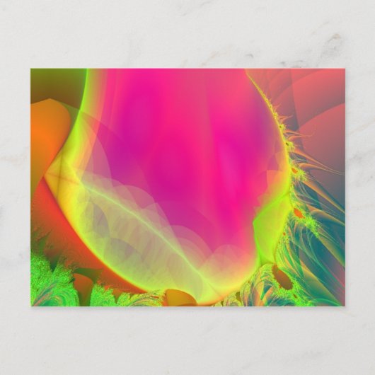 ばら色の郵便はがき ポストカード (正面)