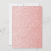 ばら色の金ゴールドおよびバーガンディの花柄の結婚式招待状 招待状 (裏面)