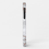 ばら色の金ゴールドおよび大理石のiPhoneの場合 Case-Mate iPhoneケース (裏面/左)