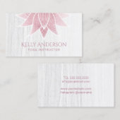 ばら色の金ゴールドのはすの花のエレガントな大理石 名刺 (正面/裏面)