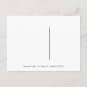 ばら色の金ゴールドのクリスマス・パーティの保存日付 案内ポストカード (裏面)