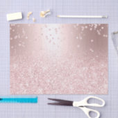 ばら色の金ゴールドのグリッターのグラデーションな金属輝きの紙吹雪 薄葉紙 (クラフト)