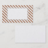 ばら色の金ゴールドのグリッターのストライプの空白のな名刺 名刺 (正面/裏面)