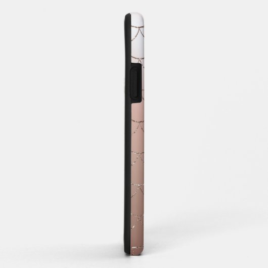 ばら色の金ゴールドのグリッターの人魚は場合をはかりで測ました Case-Mate iPhoneケース (裏面/右)