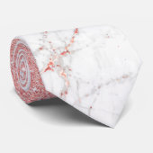 ばら色の金ゴールドのグリッターの大理石 ネクタイ (ロール)