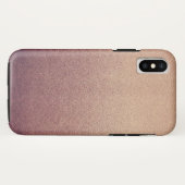 ばら色の金ゴールドのグリッターの砂の視覚質のグラデーションなライト Case-Mate iPhoneケース (裏面(横))