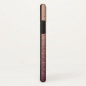 ばら色の金ゴールドのグリッターの砂の視覚質のグラデーションなライト Case-Mate iPhoneケース (裏面/右)