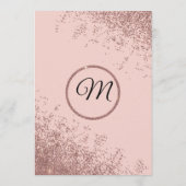 ばら色の金ゴールドのグリッターの輝きの赤面のピンクプログラム プログラム (裏面)