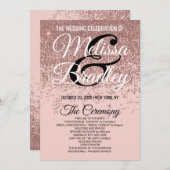 ばら色の金ゴールドのグリッターの輝きの赤面のピンクプログラム プログラム (正面/裏面)