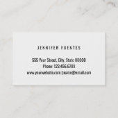 ばら色の金ゴールドのグリッターの金ゴールドの網の美容師 名刺 (裏面)